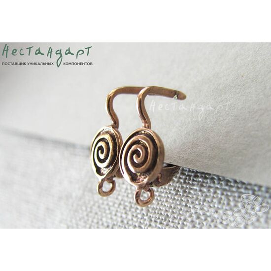 Швензы Fortune Patina Copper 17х8 мм (пара), изображение 2