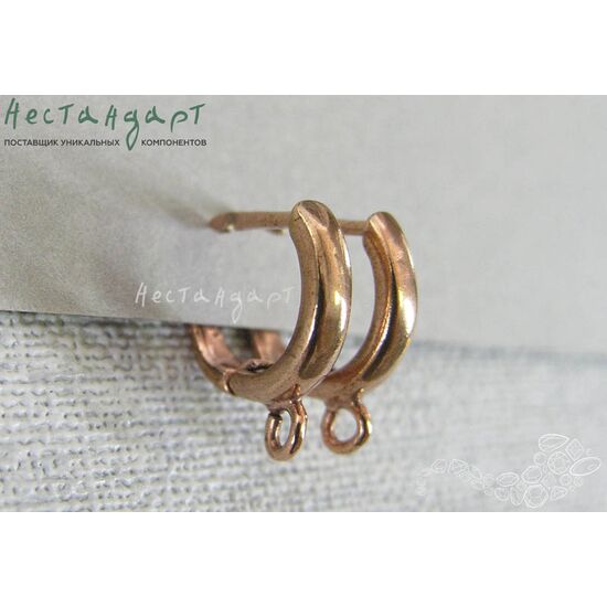 Швензы Fashionable Style Patina Copper 14х11 мм (пара), изображение 2