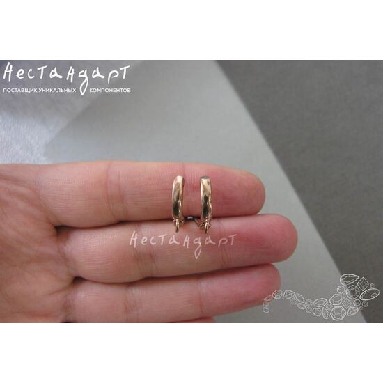 Швензы Fashionable Style Patina Copper 14х11 мм (пара), изображение 3