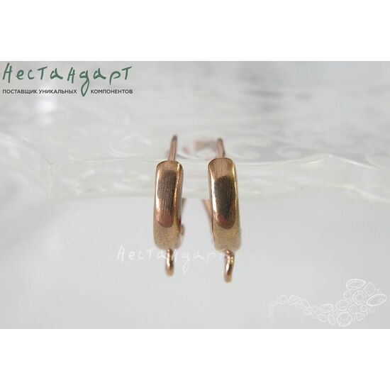 Швензы Fashionable Style Patina Copper 14х11 мм (пара), изображение 4