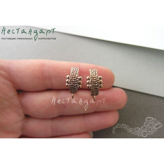 Швензы Shackle Patina Copper 18х9 мм (пара), изображение 3