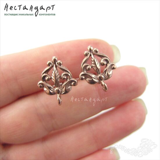 Швензы Lily Patina Copper 17х14 мм (пара), изображение 2