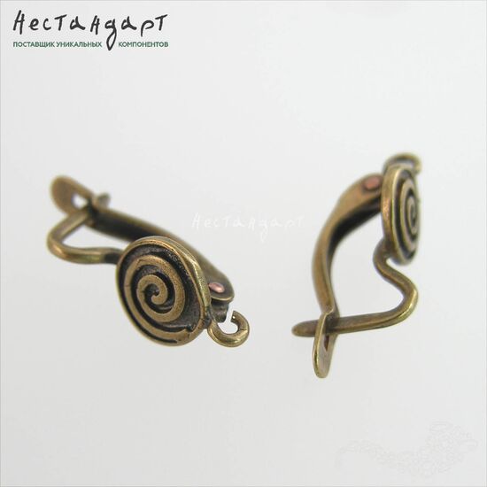 Швензы Fortune Patina Bronze 17х8 мм (пара), изображение 3