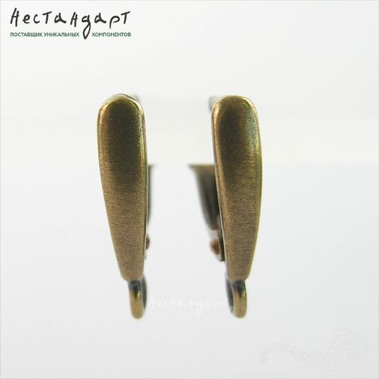 Швензы Classic Style Patina Bronze 17х3 мм (пара), изображение 4