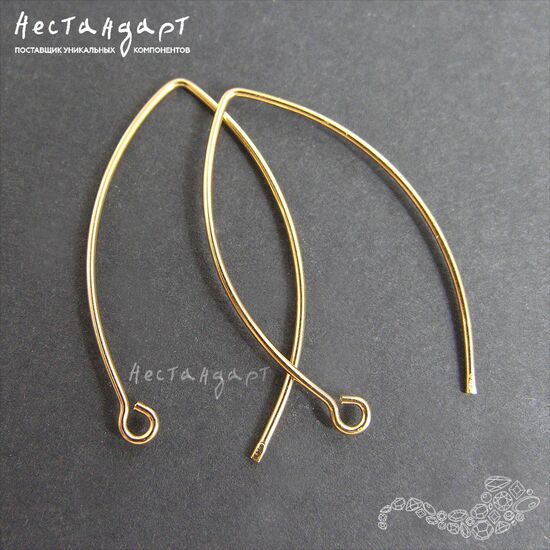 Швензы Amande Vermeil Sterling Silver 32 мм (пара), изображение 3