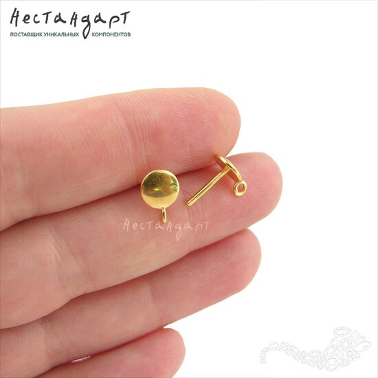 Швензы-пуссеты Range Vermeil Sterling Silver 11 мм (пара), изображение 2