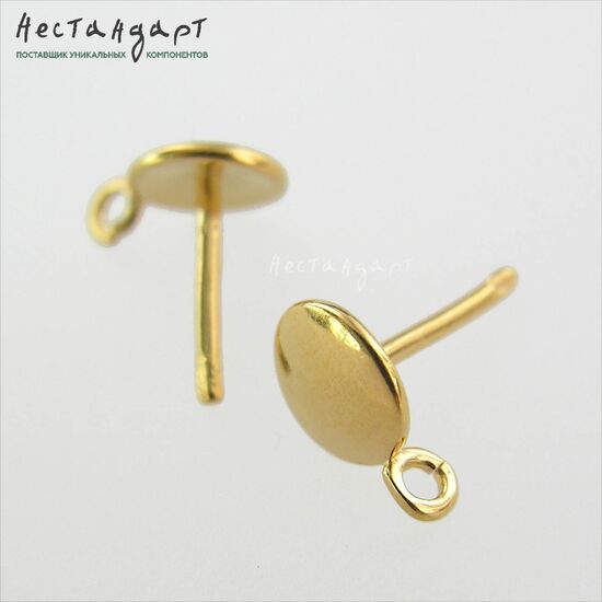 Швензы-пуссеты Range Vermeil Sterling Silver 11 мм (пара), изображение 4