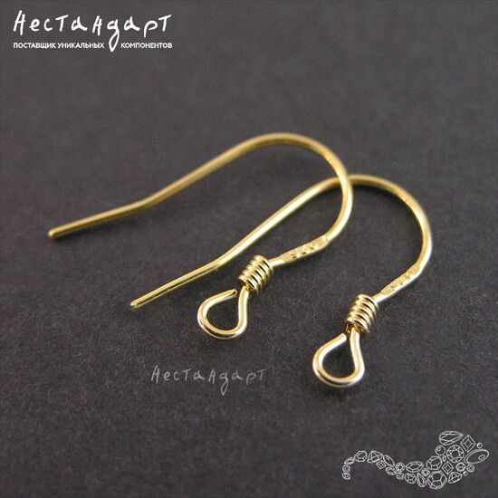 Швензы Wire Vermeil Sterling Silver 18 мм (пара), изображение 3