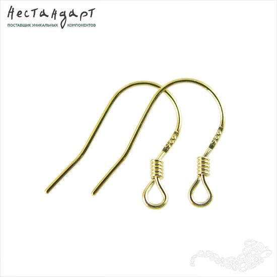 Швензы Wire Vermeil Sterling Silver 18 мм (пара), изображение 4