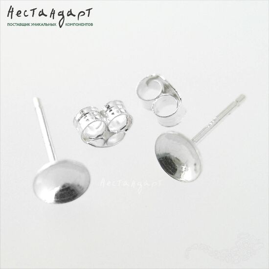 Основы для пусет Filler Sterling Silver 13 мм (пара), изображение 2