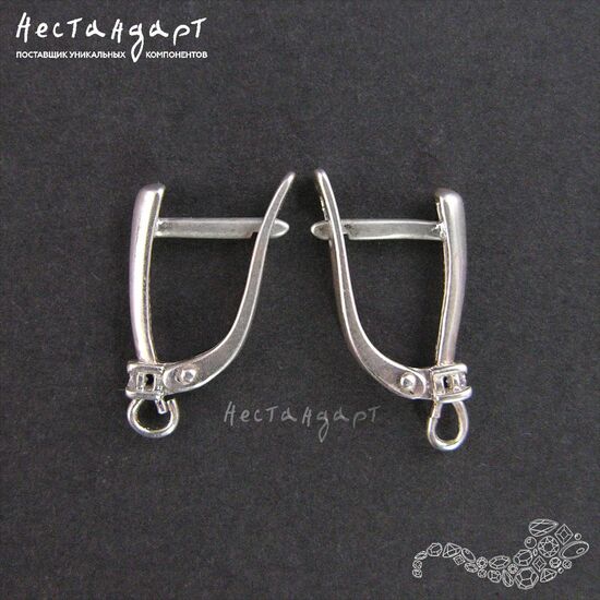 Швензы Neat Sterling Silver 17х3 мм (пара), изображение 3