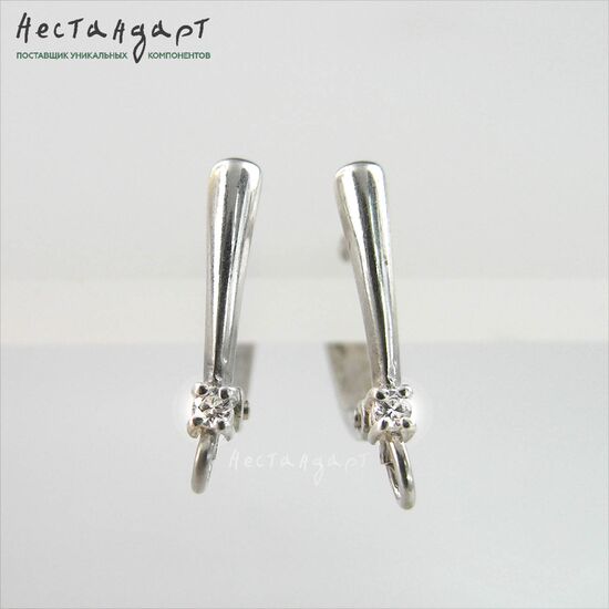 Швензы Neat Sterling Silver 17х3 мм (пара), изображение 4