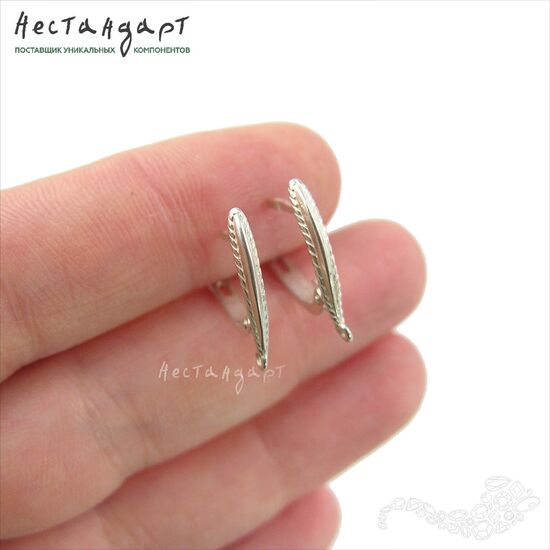 Швензы Epoch Sterling Silver 17х2,5 мм (пара), изображение 2