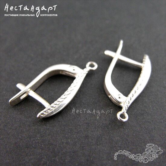 Швензы Epoch Sterling Silver 17х2,5 мм (пара), изображение 3