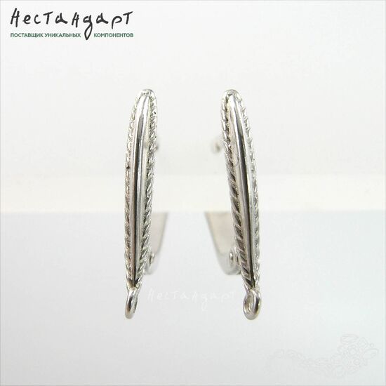 Швензы Epoch Sterling Silver 17х2,5 мм (пара), изображение 4