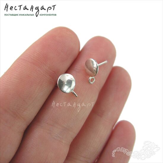 Основы для пусет Range Sterling Silver 11 мм (пара), изображение 2