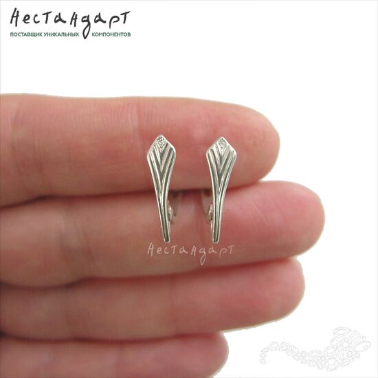 Швензы Dainty Sterling Silver 16х5 мм (пара), изображение 2