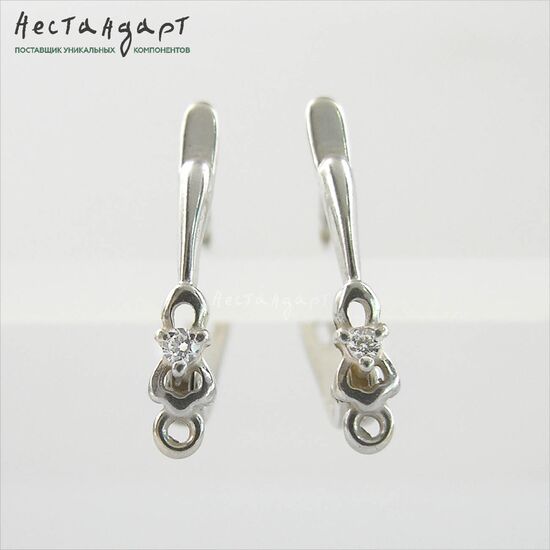 Швензы Nosy Sterling Silver 19х3 мм (пара)