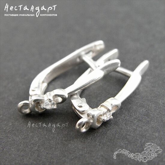 Швензы Nosy Sterling Silver 19х3 мм (пара), изображение 4