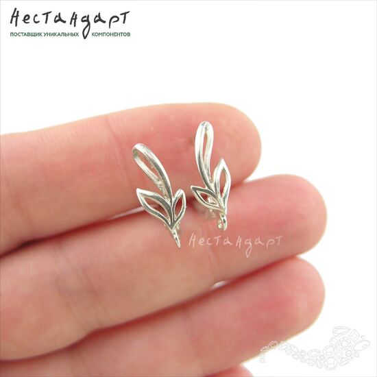 Швензы Branch Sterling Silver 16х6 мм (пара), изображение 2