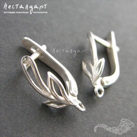 Швензы Branch Sterling Silver 16х6 мм (пара), изображение 3