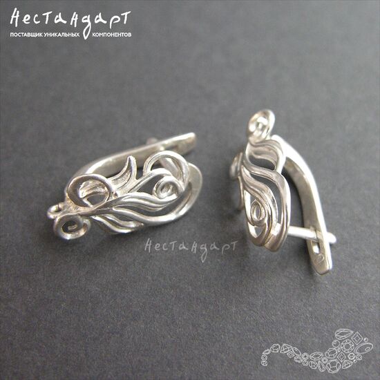 Швензы Fairy Elf Sterling Silver 18х9 мм (пара), изображение 3