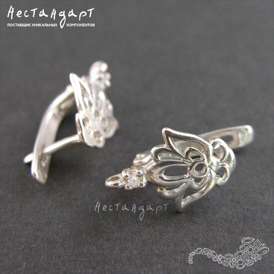 Швензы Lotus Sterling Silver 14х10 мм (пара), изображение 2