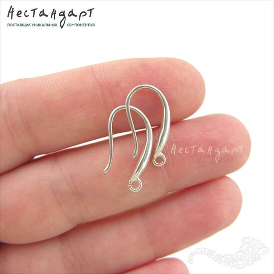 Швензы Tenderness Sterling Silver 17х2,5 мм (пара), изображение 2