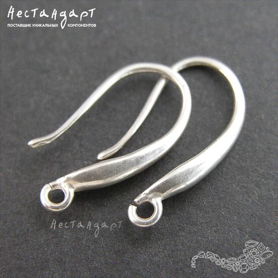 Швензы Tenderness Sterling Silver 17х2,5 мм (пара), изображение 3