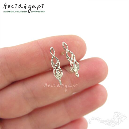 Швензы Vines Sterling Silver 18х4 мм (пара), изображение 3