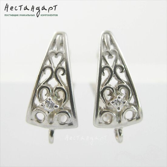 Швензы Divided Sterling Silver 16х7,5 мм (пара)