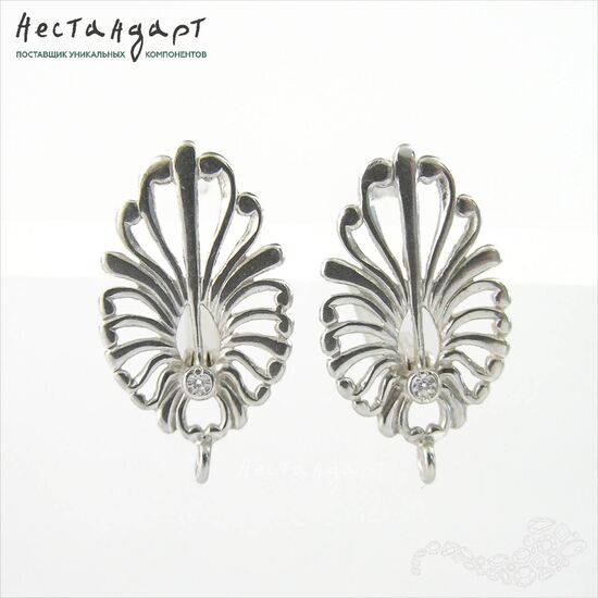 Швензы Winteraster Sterling Silver 19х11 мм (пара), изображение 5