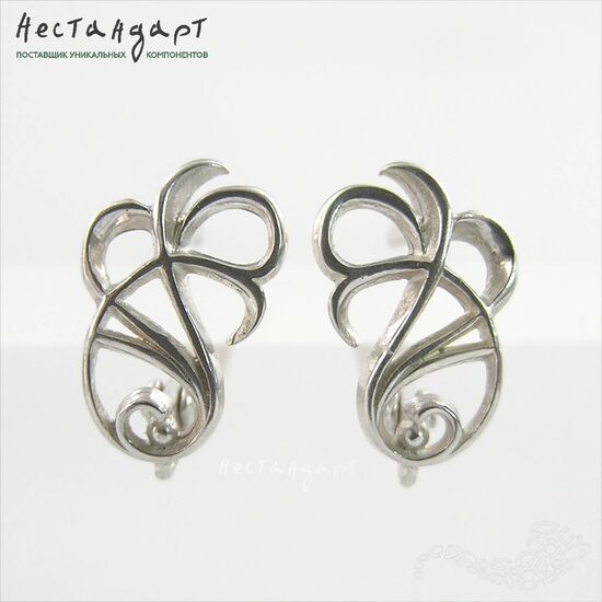 Швензы Calligraphy Sterling Silver 13х8 мм (пара)