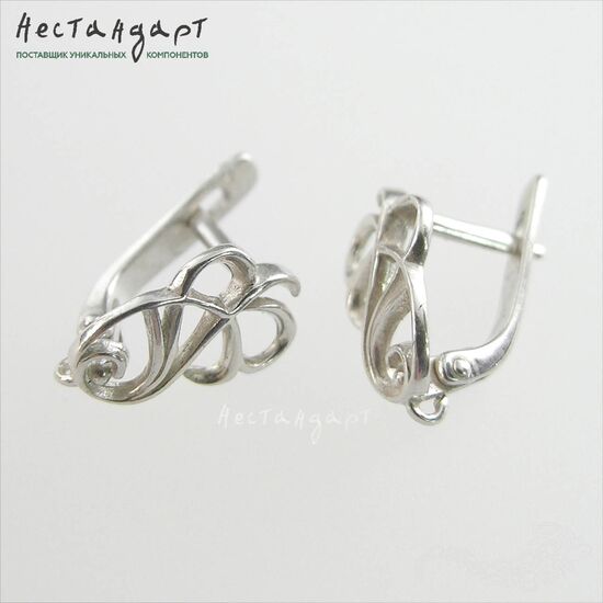Швензы Calligraphy Sterling Silver 13х8 мм (пара), изображение 4