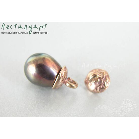 Концевик с петлей и штифтом Patina Copper 7х6 мм, изображение 3