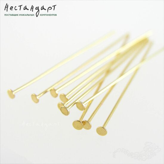 Пин со шляпкой Vermeil Sterling Silver 35х0,6 мм, изображение 4