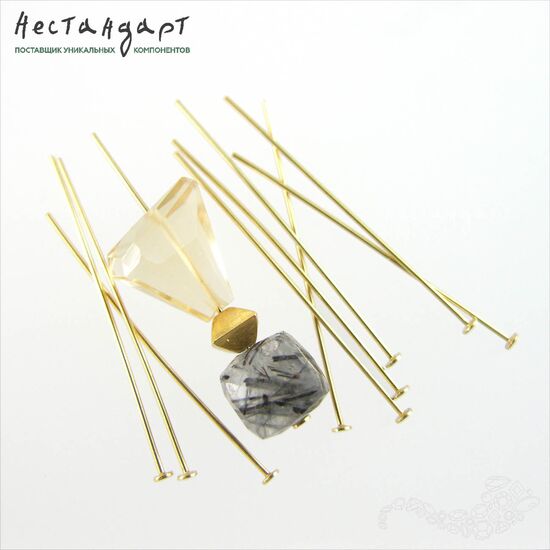 Пин со шляпкой Vermeil Sterling Silver 35х0,6 мм, изображение 5