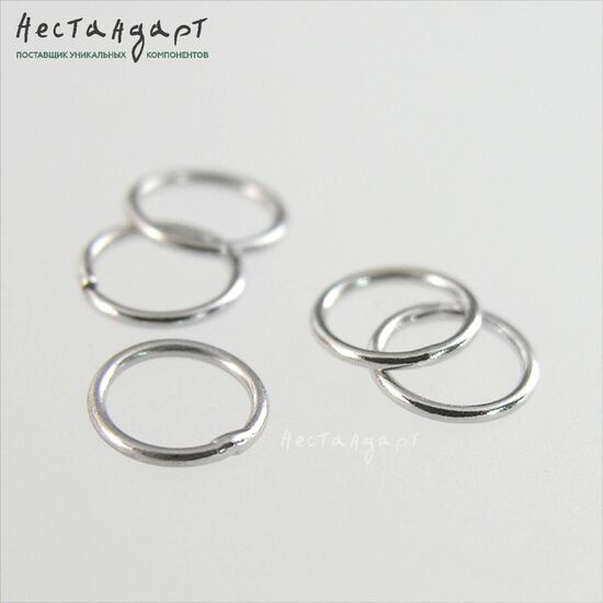 Кольцо соединительное паяное Sterling Silver 4,5х0,7 мм