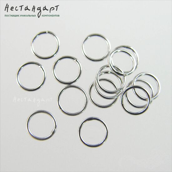 Кольцо соединительное паяное Sterling Silver 4,5х0,7 мм, изображение 3