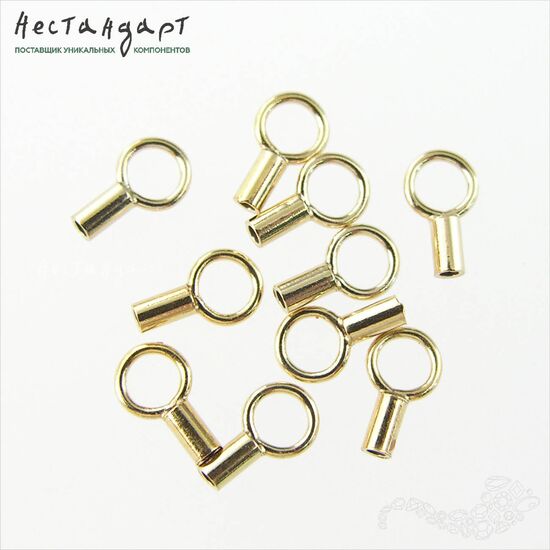 Концевик с петлей Gold Filled 7х2 мм, изображение 3