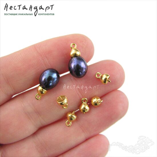 Концевик со штифтом Sphere Vermeil Sterling Silver 7 мм, изображение 2