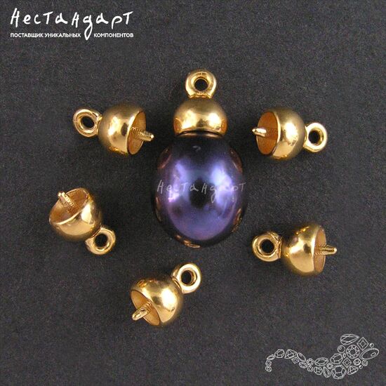 Концевик со штифтом Sphere Vermeil Sterling Silver 7 мм, изображение 3