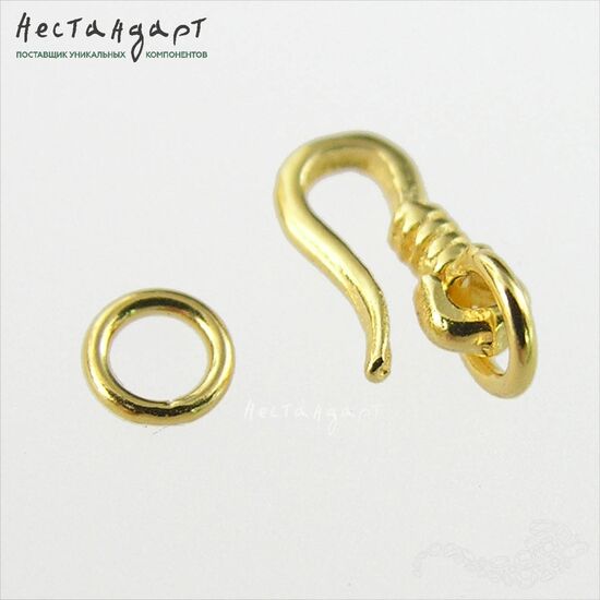 Замок-крючок Vermeil Sterling Silver 8х4 мм