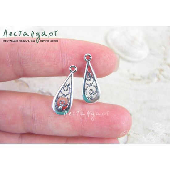 Подвеска Gisele Silver Plated 21х8 мм, изображение 3