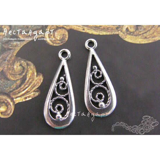 Подвеска Gisele Silver Plated 21х8 мм, изображение 4